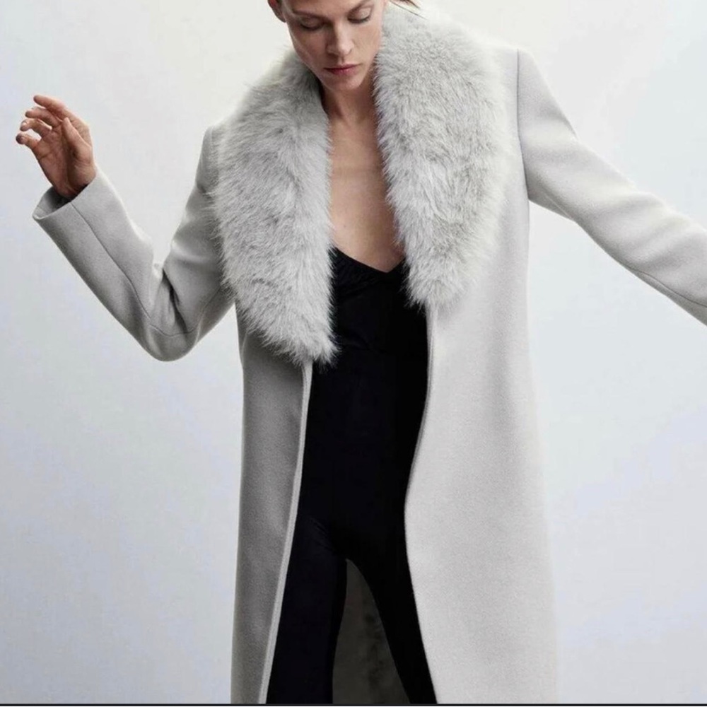 J. Percy dyed fox Fur 100% Lambswool 1-button 100% Satin Lined Timeless pastel